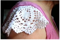 craftzine Doily to T-shirt Sleeve